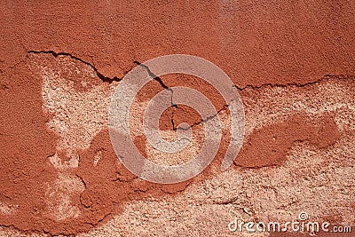 Brown painted peeled wall texture background Stock Photo