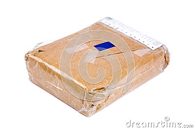 Brown paper package Stock Photo