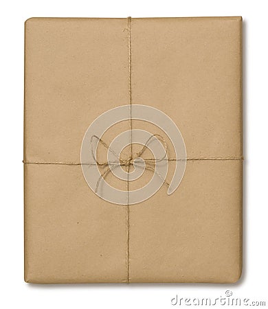 Brown Paper Package Stock Photo