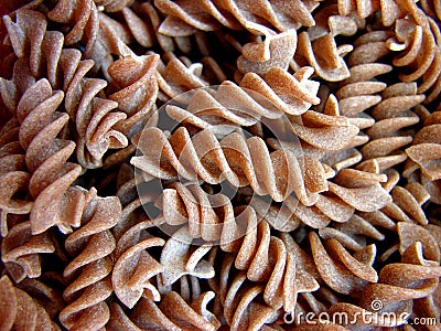 Brown pasta Stock Photo