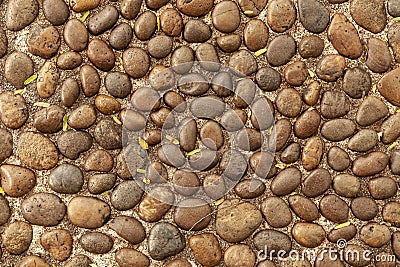 Pebbles floor pattern and background seamless Stock Photo