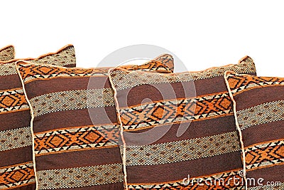 Brown pillows Stock Photo