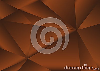 Brown polygonal background, abstract texture for advertising business Vector Illustration