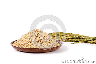 Brown rice Stock Photo