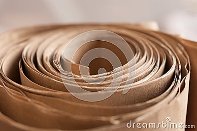 Roll paper,brown paper Stock Photo