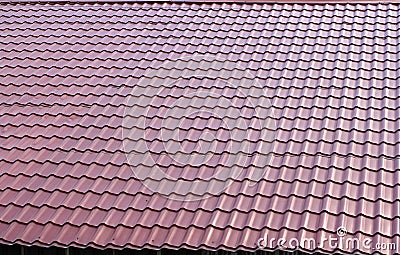 Brown roof tile Stock Photo