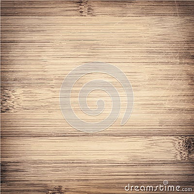Brown scratched wooden cutting board Vector Illustration