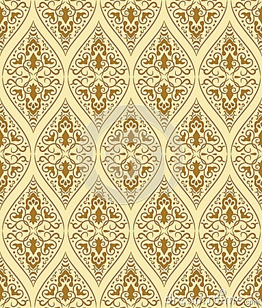 Brown seamless pattern Vector Illustration