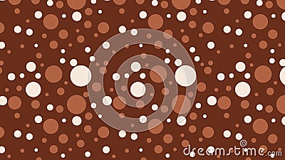 Brown Seamless Scattered Dots Pattern Image Stock Photo