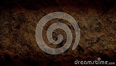 Brown shaded grunge wall textured background. Cartoon Illustration