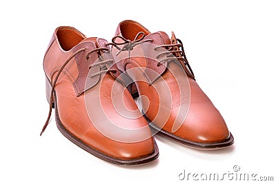 BROWN SHOES Stock Photo