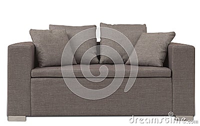 Brown sofa Stock Photo