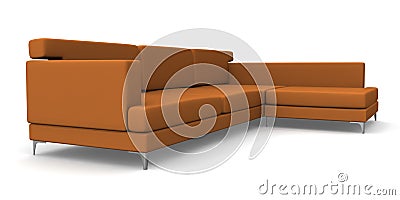 Brown sofa Stock Photo