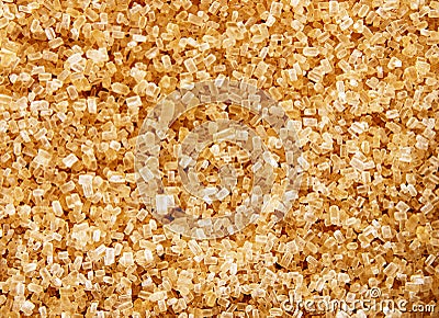 Brown sugar macro background Stock Photo