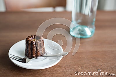 brown sweet canele Stock Photo