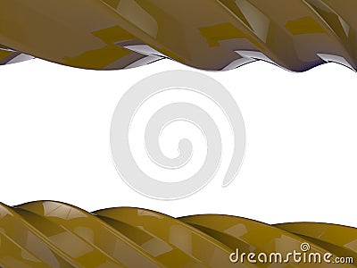 Brown sweet caramel 3D render Stock Photo