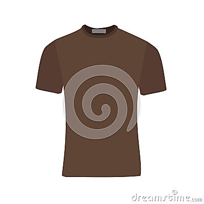 Brown t-shirt Cartoon Illustration