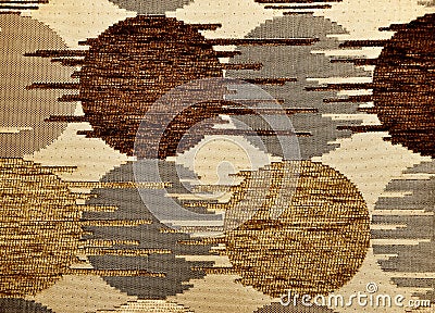 Brown textile flax fabric Stock Photo