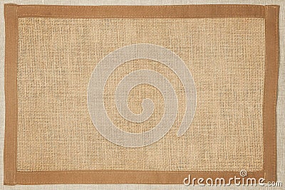 Brown textured fabric background. Stock Photo