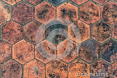 Brown Tiles pattern Stock Photo