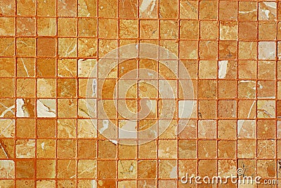 Brown tiles wall texture Stock Photo