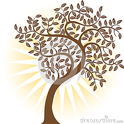 Brown Tree Vector Illustration