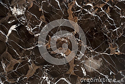 Brown Vein Marble Stone Stock Photo