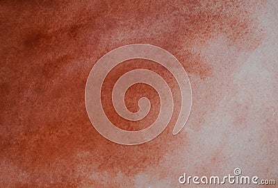 Brown watercolor hand painted gradient background. Stock Photo