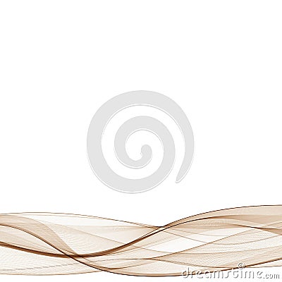 Brown wave. Vector layout for advertising. eps 10 Vector Illustration