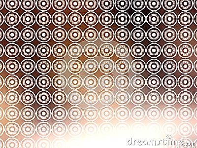 Brown White Retro Wallpaper Cartoon Illustration