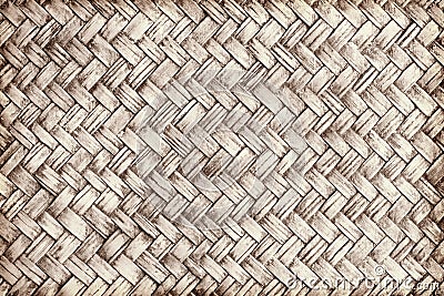 Brown woven bamboo close up texture Stock Photo