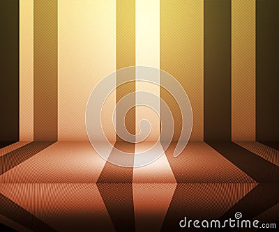 Yellow Retro Stage Background Stock Photo