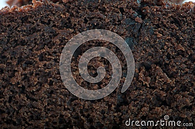 Brownie cake texture closeup shot Stock Photo