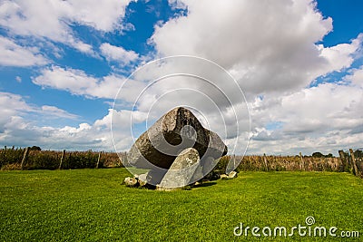 Brownshill is the heaviest table top dolmen Stock Photo