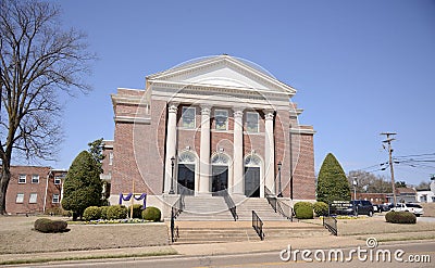 Brownsville Baptist Church Building, Brownsville, Tennessee Editorial Stock Photo