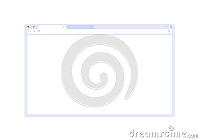 Browser mockup for website, laptop and computer. Browser window interface with empty place. Place for show your website Vector Illustration
