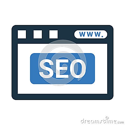Browser, service, web icon. Vector graphics Vector Illustration