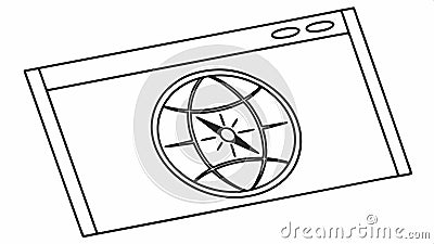 Browser window with globe vector, internet browsing, global web access design Generative AI Vector Illustration