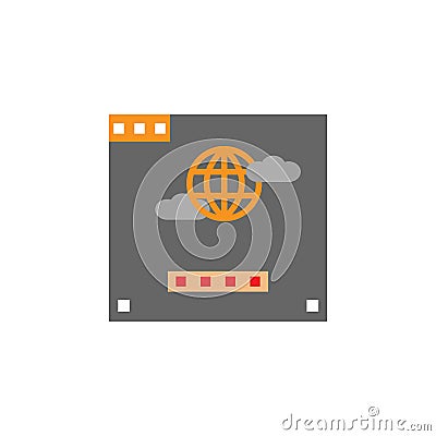 Browsers, earth icon. Element of Web Desing icon for mobile concept and web apps. Detailed Browsers, earth icon can be used for Stock Photo