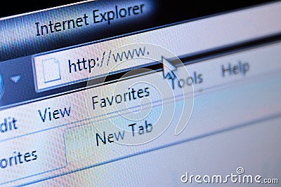 Browsing the Internet Editorial Stock Photo