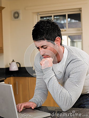 Browsing the Internet Stock Photo