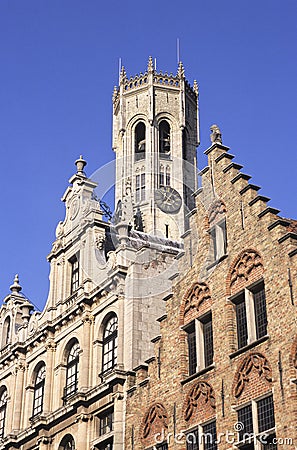 Bruges Belfry Stock Photo