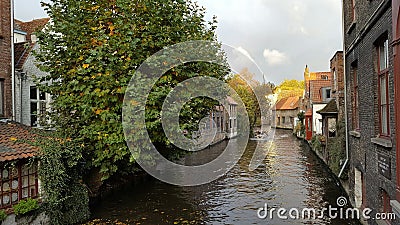 Bruges canal belgium Stock Photo