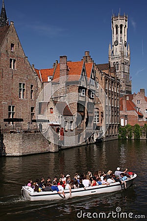 Bruges canals Editorial Stock Photo