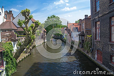 Brugge city center Editorial Stock Photo