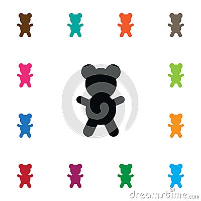 Bruin Icon. Teddy Vector Element Can Be Used For Teddy, Bruin, Bear Design Concept. Vector Illustration
