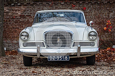 Classic car Studebaker Hawk Gran Turismo from 1964 at the Gallery Brummen Editorial Stock Photo