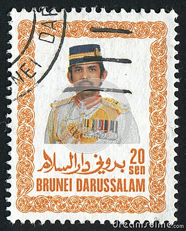 Postage stamp printed by Brazil Editorial Stock Photo