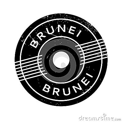 Brunei rubber stamp Stock Photo