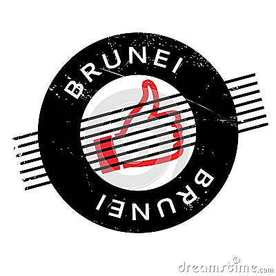 Brunei rubber stamp Stock Photo